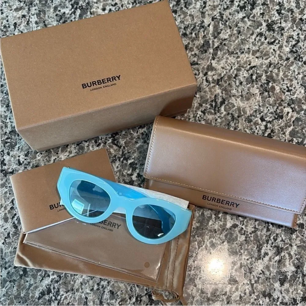 Burberry Blue Sunglasses with Case NWT